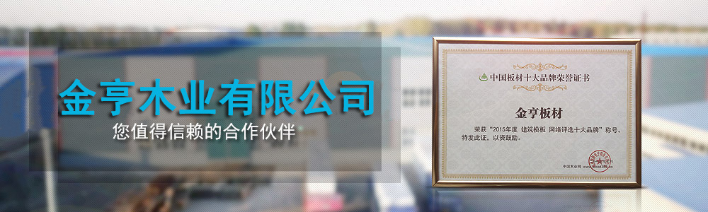 金亨-全國建筑模板三十強(qiáng)企業(yè)，您值得信賴的合作伙伴